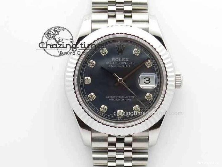 0129 Trendy DateJust II 41mm BP Maker Best Edition Black MOP Diamonds Dial On New Version Jubilee Bracelet A 3622